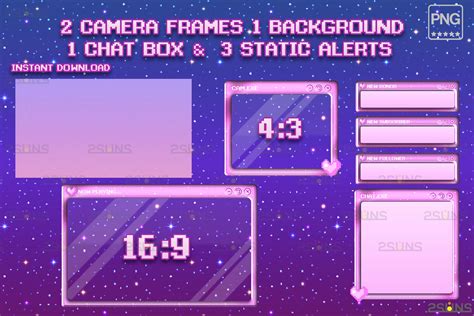 Kawaii Twitch Overlay Package Stream Overlay Green Vtuber Overlay By 2suns Thehungryjpeg