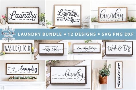 Laundry Bundle Svg Sublimation Files Gr Fico Por Ivan Co Designs