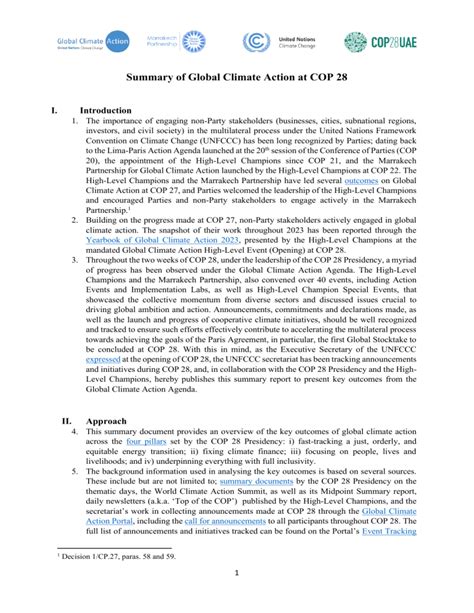 Summary Gca Cop28