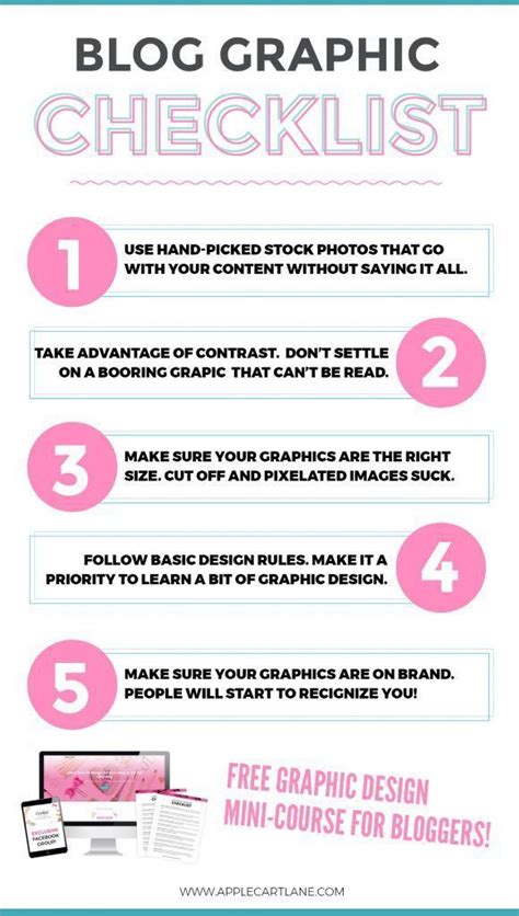 5 Tips For Designing Blog Graphics A Checklist Applecart Lane Blog Graphics Blog Blog Tips