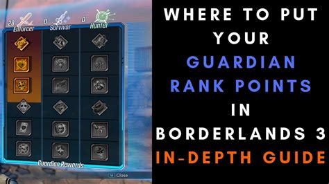 Where To Put Your Guardian Rank Points In Borderlands 3 In Depth