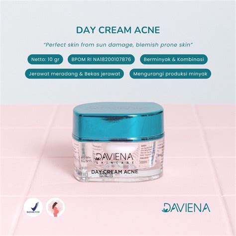 Jual DAY CREAM SERIES DAVIENA SKINCARE GOLD GLOWING ACNE Shopee Indonesia