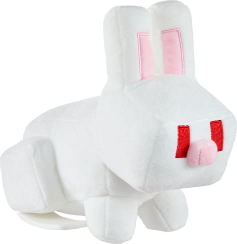 Minecraft Plush White Rabbit Toy 8 Inch Collectible Soft Doll Inspired By Video Game Character