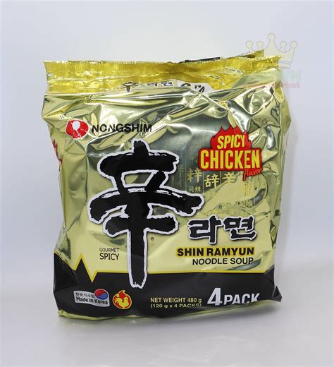 Nongshim Shin Ramyun Spicy Chicken 4x120g Crown Supermarket