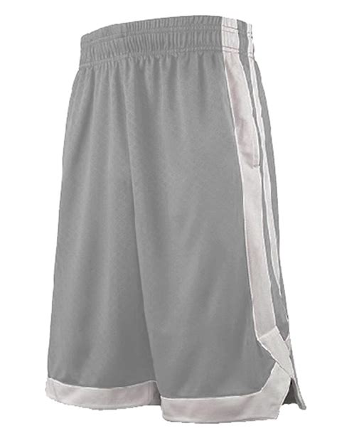 Toptie 2 Tone Basketball Shorts For Men With Pockets Pocket Training Shorts Grey L