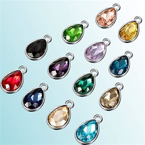 Pi Ces Pendentifs De Goutte D Eau Pendentifs De Perles En Cristal