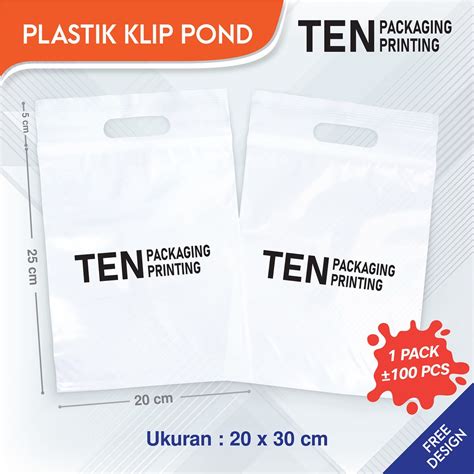 Jual Plastik Klip Pond Ziplock Custom Sablon Shopee Indonesia