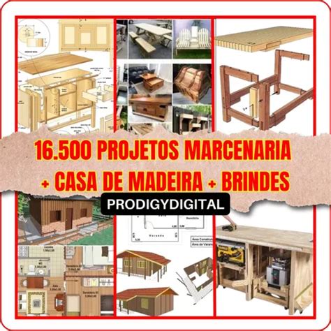 6500 Projetos Marcenaria Completo Madeiras Casas Brindes MercadoLivre