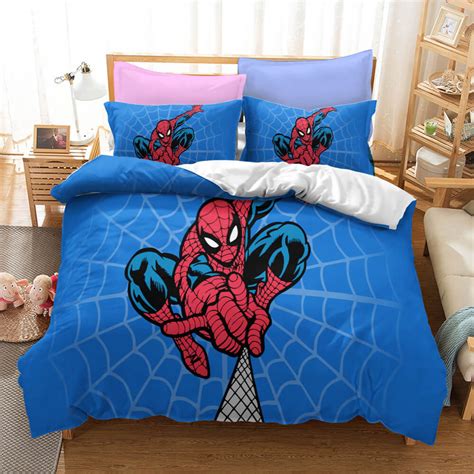 Parure De Lit Super H Ros Spider Man Marvel Housse De Couette Ensem