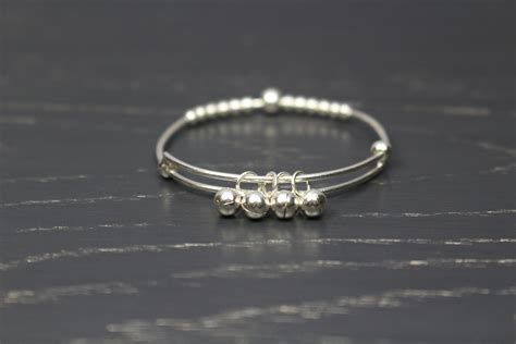 Sterling Silver Baby Bangle Bracelet Baby Bell Anklet Etsy Uk