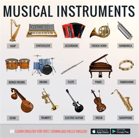 Learn English with Musical Instruments