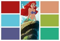 The little mermaid colour scheme