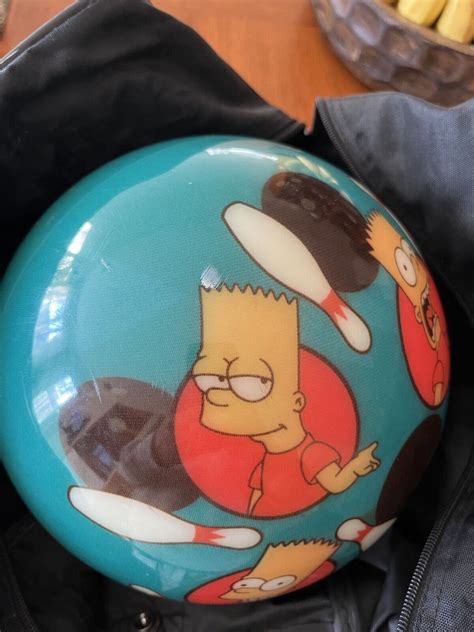 Mavin VTG THE SIMPSONS BART SIMPSON VIZ A BALL BOWLING UNDRILLED VERY