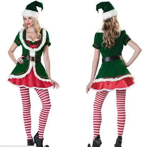 High Quality Sexy Christmas Costume Christmas Tree Cosplay Dress Night