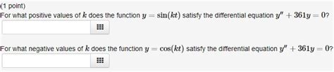 Solved Point For What Positive Values Of K Does The Chegg