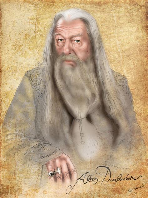 Harry Potter professor Dumbledore portrait by webmartin99 on DeviantArt