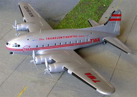 Model 307 Boeing Stratoliner TWA Airplane Wood Model Free Shipping ...