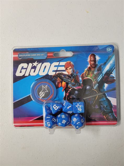 Gi Joe 8 Piece Dice Set With Coin The Portal Comics And Gaming