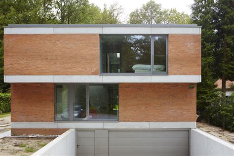 Moderne Villa Met Rode Gevelstenen Modern Gevelbekleding Villa