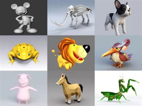 Top 20 Animal OBJ 3D Models - Week 2020-37 Collection - Open3dModel