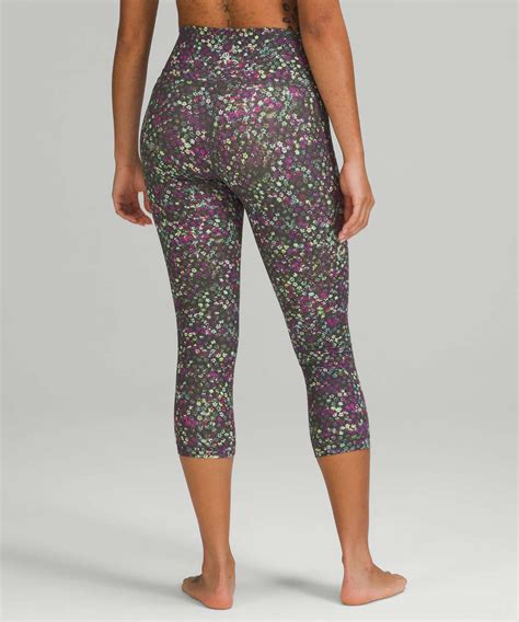 Lululemon Wunder Under High Rise Crop Full On Luxtreme Fleur