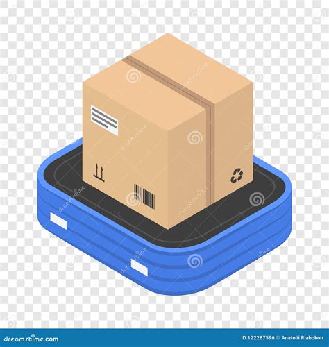 Delivery Box Icon Isometric Style Stock Vector Illustration Of