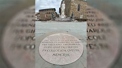 Fra Girolamo Savonarola Frate Eretico Bruciato In Piazza