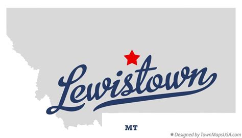 Map of Lewistown, MT, Montana