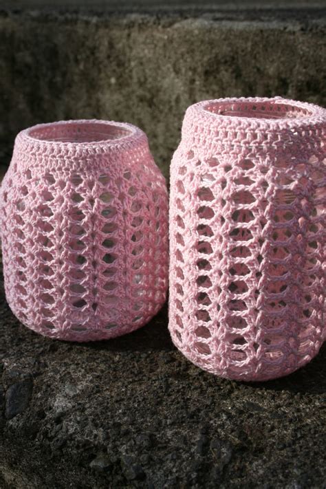 Crocheted Jar Cover Pattern Etsy