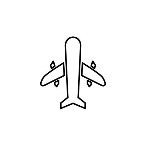 aircraft outline vector icon 22762872 Vector Art at Vecteezy