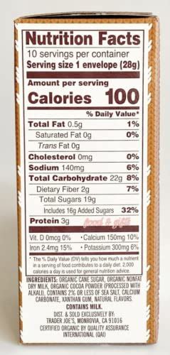 Trader Joe S Organic Hot Cocoa Mix 10 Oz Paquete De 1 Compra Online