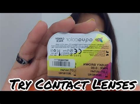 Try Contact Lenses Aquacolor Dusky Brown Contact Lenses Try Product