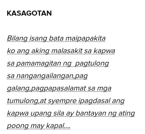 Bilang Isang Bata Paano Mo Maipapakita Na Ikaw Rin Ay May Diwang