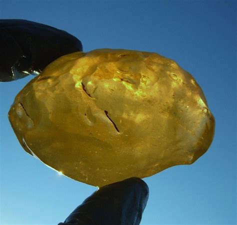 730 Crt Libyan Desert Glass Big Gem Full Transparency Meteorite Impact Tektite Egypt Sahara