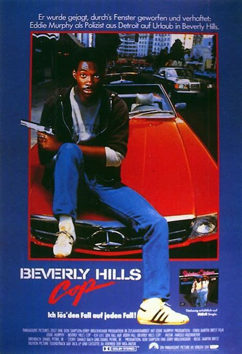 The Poster For Beverly Hills Coffee Shows A Man Sitting On Top Of A Red Car