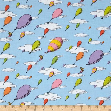 Dr Seuss Inspired Colorful Hot Air Balloons Flying In The Sky