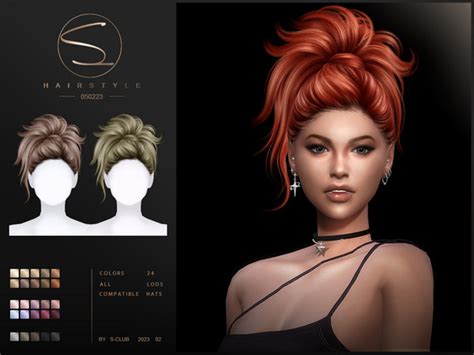 The Sims Resource Elegante Updo Hairstyle Anna050223