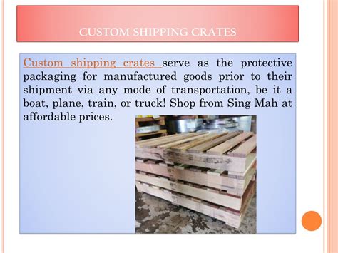 PPT - custom shipping crates PowerPoint Presentation, free download ...