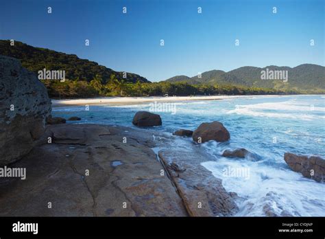 Lopes Mendes beach, Ilha Grande, Rio de Janeiro State, Brazil Stock ...