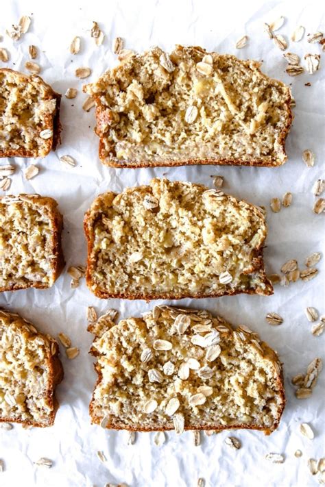 Moist And Fluffy Oat Flour Banana Bread The Toasted Pine Nut