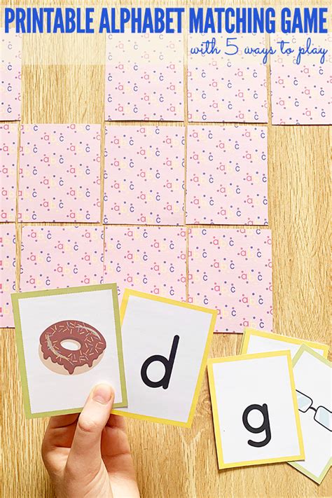 Alphabet Memory Game Printable