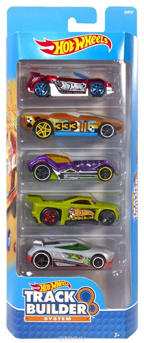 Carrinho Hot Wheels Set 5 Carros Track Builder System DVF97