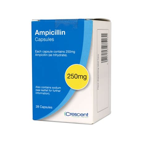 Ampicillin 250mg Capsules – Crescent Pharma