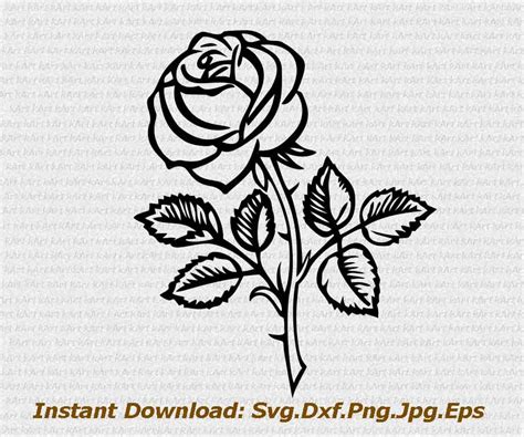 Flower Rose Split Circle Monogram Svg Dxf Ready For Cut File