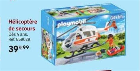 Offre H Licopt Re De Secours Playmobil Chez La Grande Recre