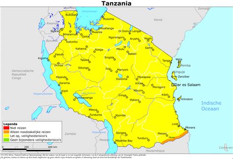 Kaart Bij Reisadvies Tanzania Reisadvies Tanzania Ministerie Van