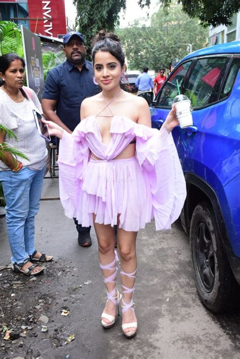 Urfi Javed Slips Into A Hanging Lavender