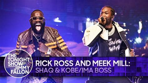 Rick Ross And Meek Mill Shaq Kobe Ima Boss The Tonight Show