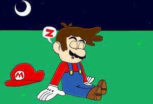 Mario Sleeping by PrincessPuccadomiNyo on DeviantArt