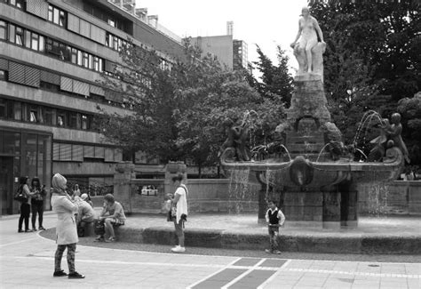 Free Images Pedestrian Snow Black And White Architecture People